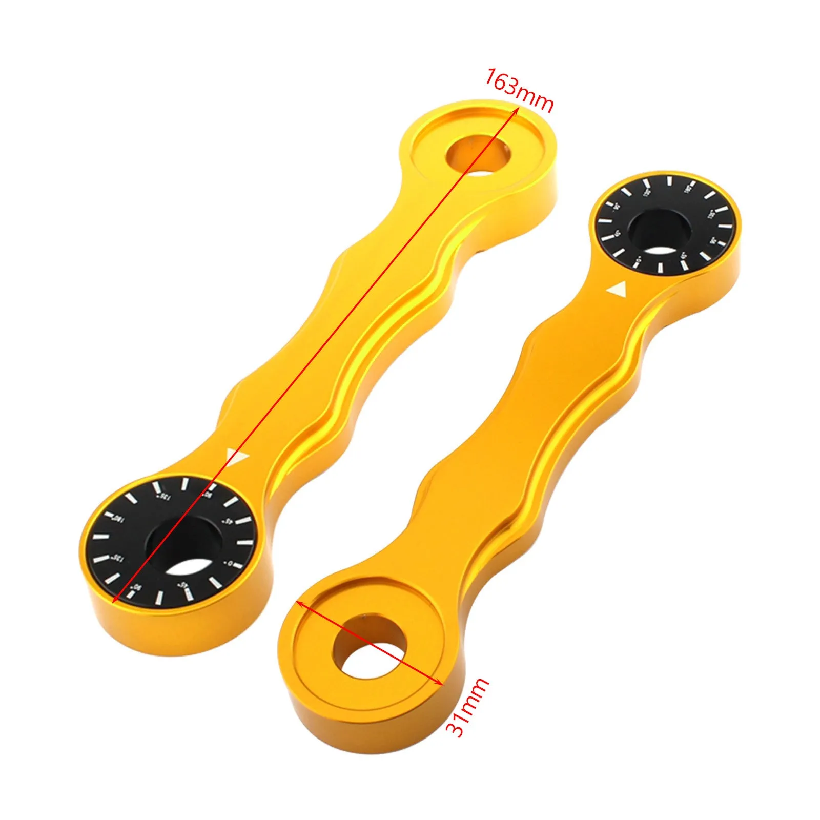 Kit de enlace de bajada ajustable para Suzuki DRZ400/E/S/SM 00-17 RM125/200 96-00 Dorado