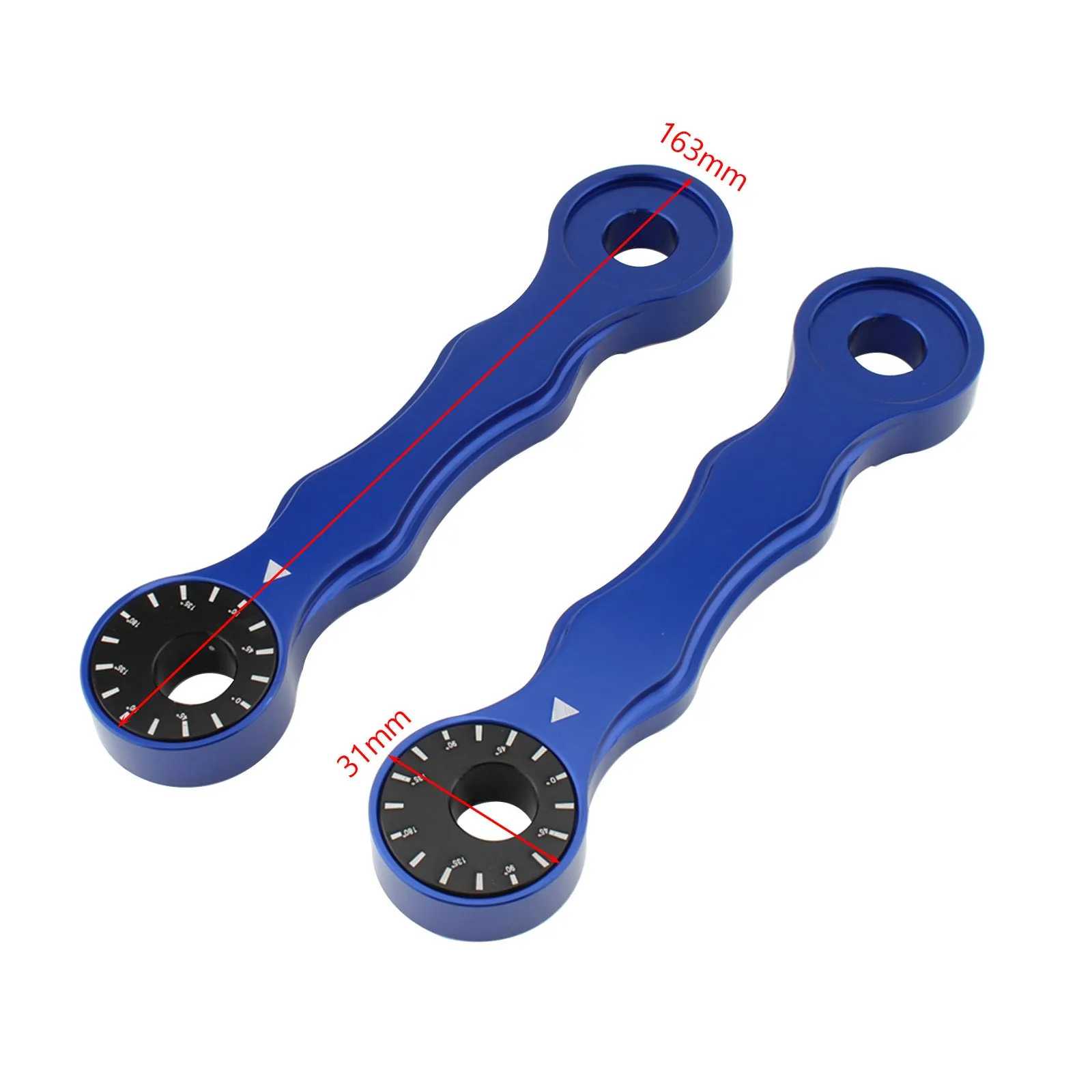 Kit de enlace de bajada ajustable para Suzuki DRZ400/E/S/SM 00-17 RM125/200 96-00 Azul
