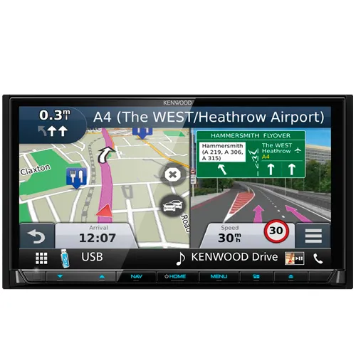 Radio Monitor D/D Kenwood Dnx 8170 Dabs , 7" , Android Auto , Car Play , Avnb ,