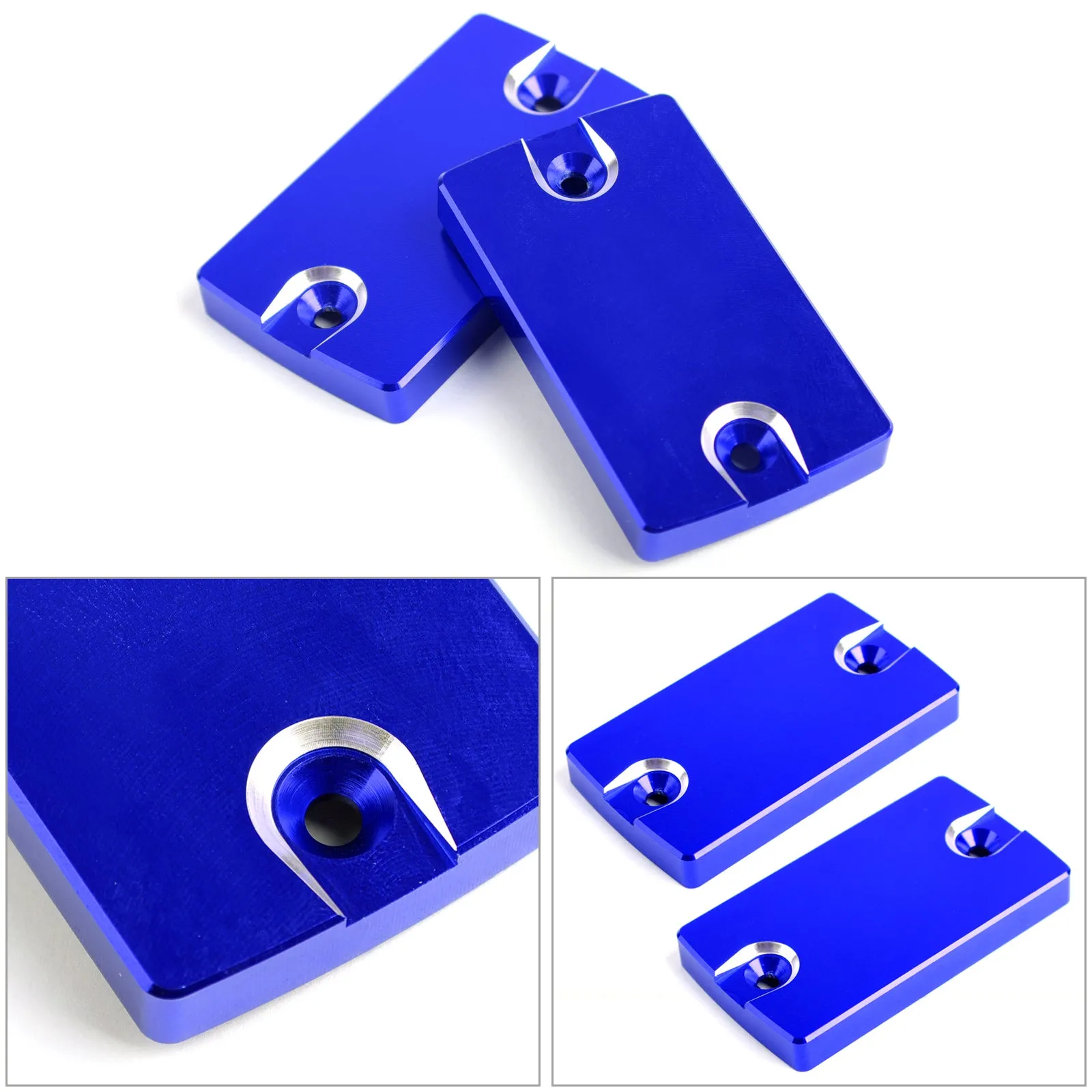 2 tapas de depósito de freno delantero azules para Suzuki BANDIT1250/S/F 07-16 SV1000 genérico