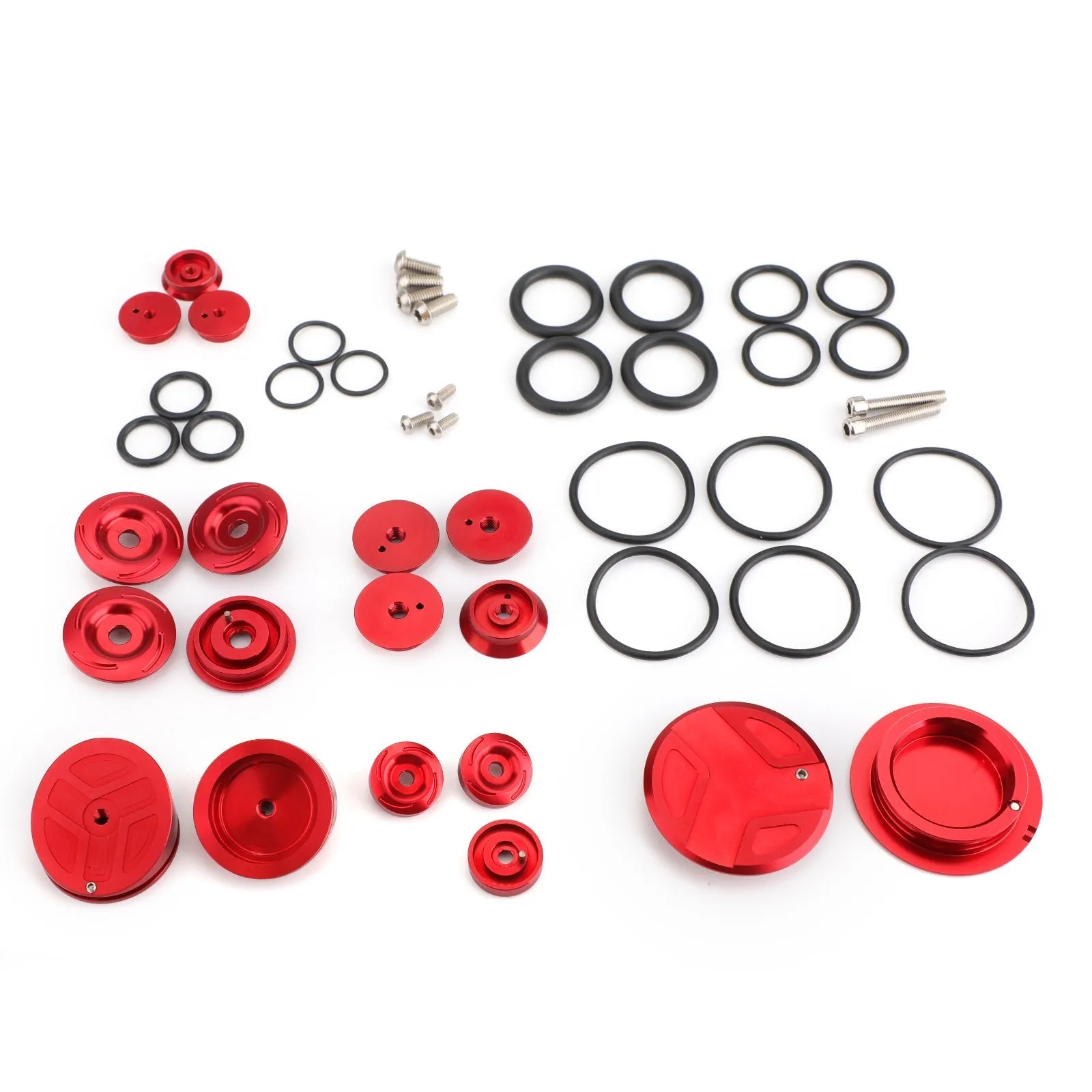 18x Capuchones de protección estatutaria de aluminio CNC para BMW R1200GS 2013-2019 Genérico