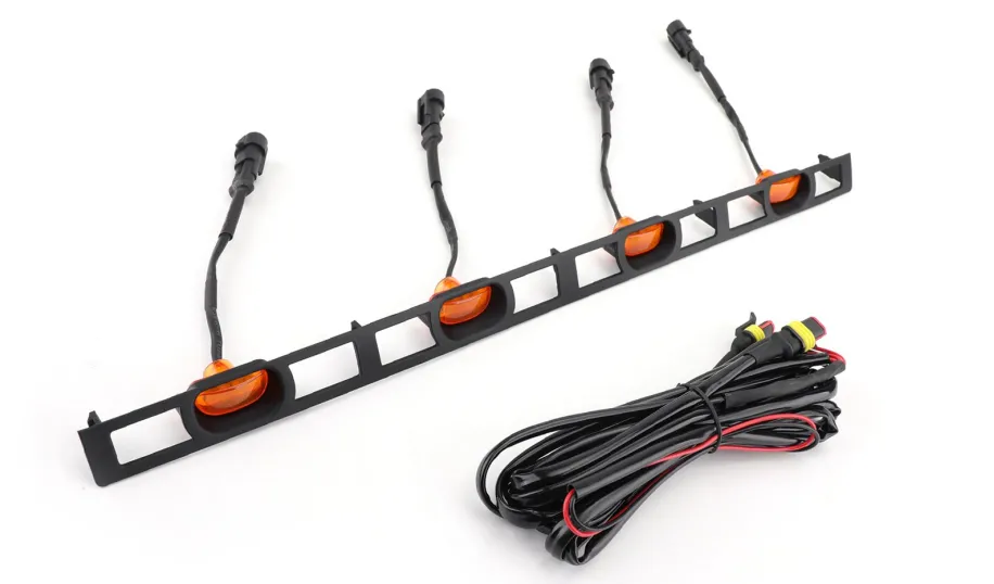 Tacoma 2012-2015 Toyota 4X Parrilla de repuesto para capó de parachoques delantero, luces LED genéricas