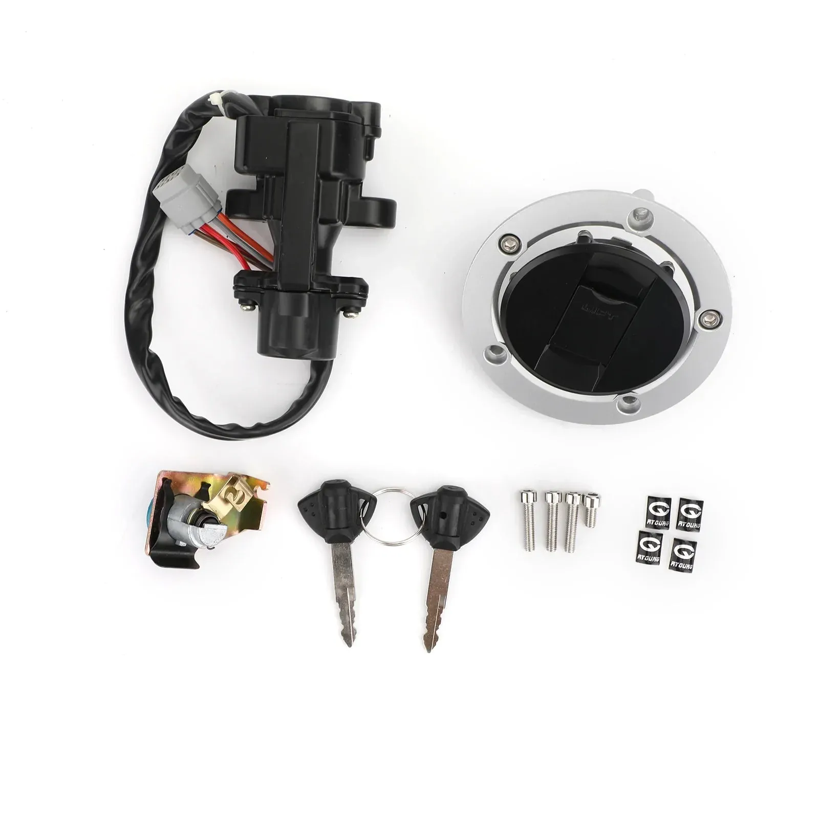 2012-2016 Suzuki DL650 V-Strom Interruptor de encendido Tapa de combustible Kit de llave de bloqueo del asiento