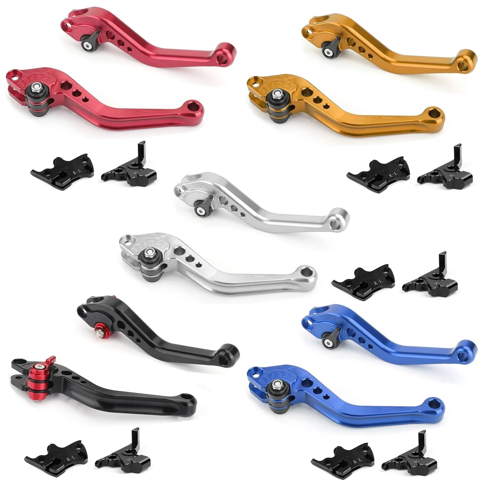 Maneta Freno Embrague Corta Para KTM 390 2019 Plata Generico