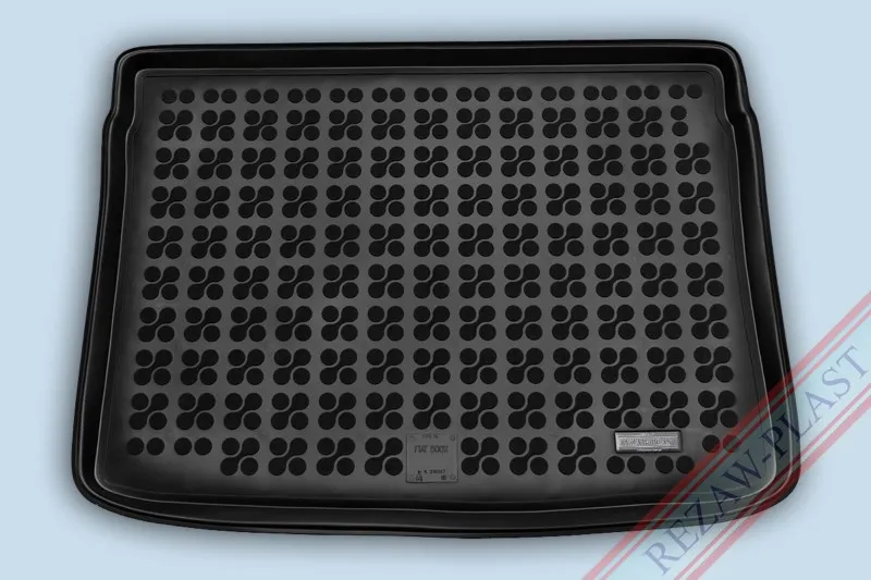 Alfombra / Cubeta De Maletero En Goma Negra Fiat 500 X Con Rueda Repuesto Normal - Desde 2014