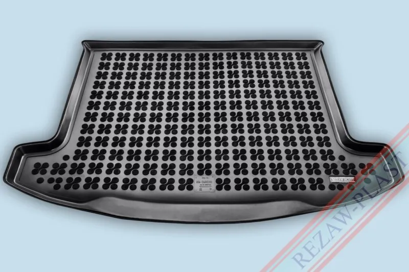 Alfombra / Cubeta De Maletero En Goma Negra Kia Carens 5 Plazas - Desde 2013