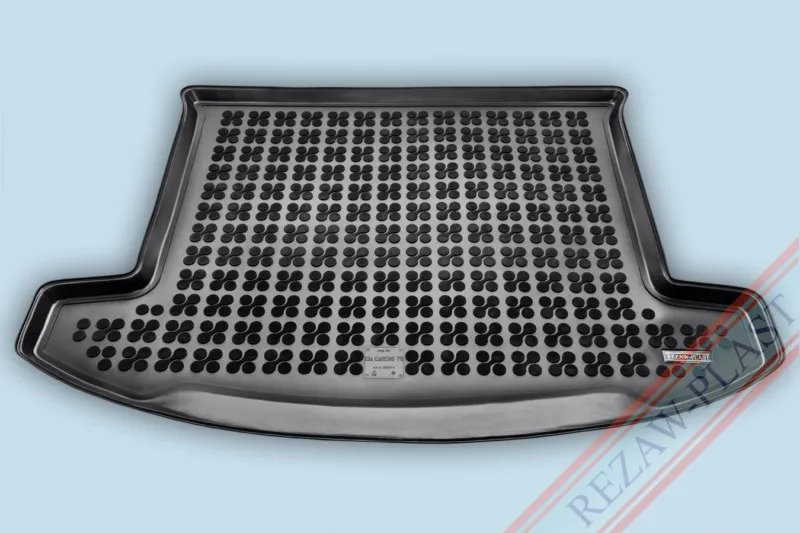 Alfombra / Cubeta De Maletero En Goma Negra Kia Carens 7 Plazas - Desde 2013