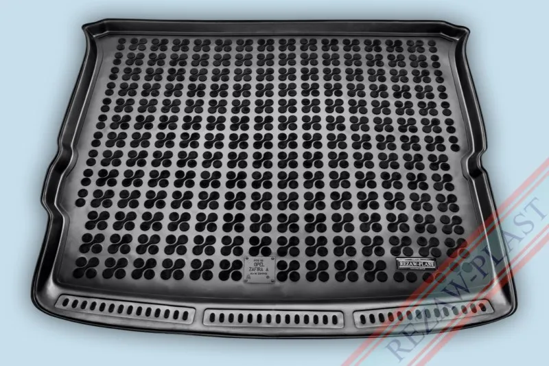 Alfombra / Cubeta De Maletero En Goma Negra Opel Zafira a - 03/1999 - 2005