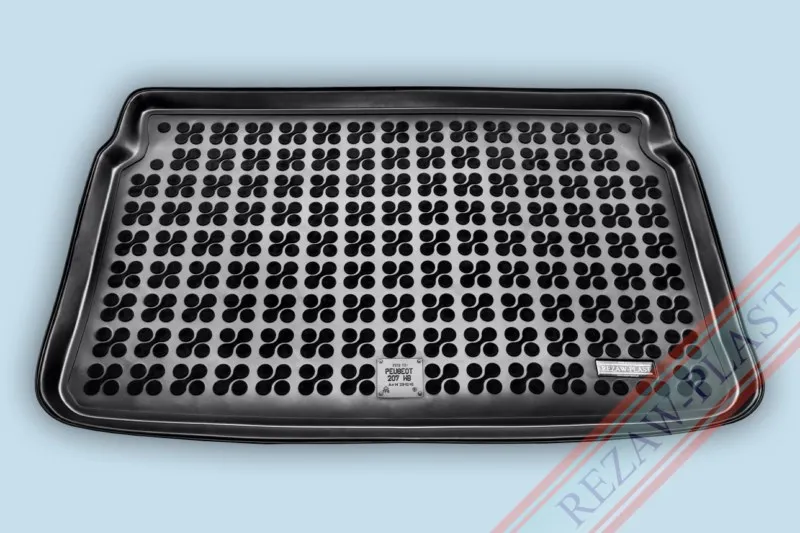Alfombra / Cubeta De Maletero En Goma Negra Peugeot 207 Hatchback - Desde  2006