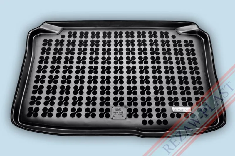 Alfombra / Cubeta De Maletero En Goma Negra Skoda Fabia Hatchback - 12/1999 - 2007