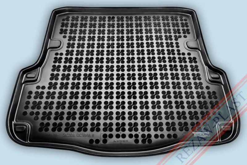 Alfombra / Cubeta De Maletero En Goma Negra Skoda Octavia Ii Station Wagon - 2005-2013