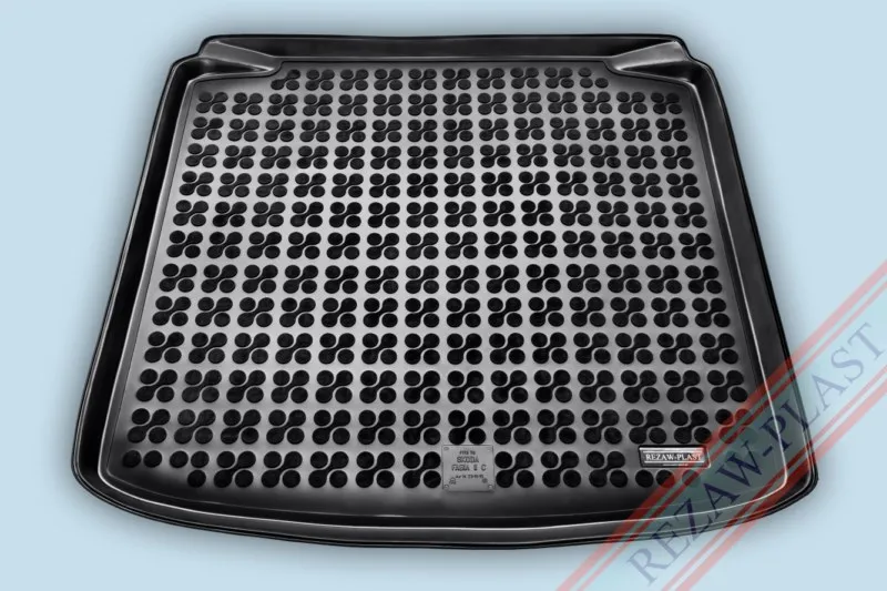 Alfombra / Cubeta De Maletero En Goma Negra Skoda Fabia Ii Station Wagon - Desde  2007