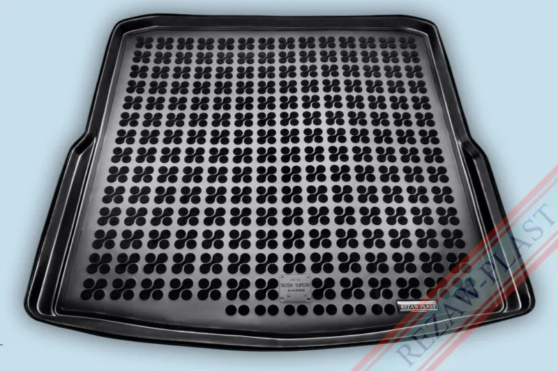 Alfombra / Cubeta De Maletero En Goma Negra Skoda Superb Station Wagon - 09/2009 - 2015