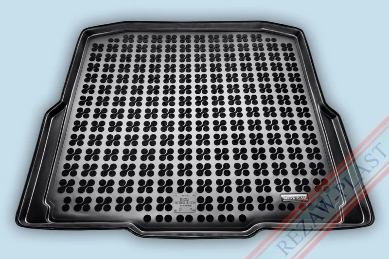 Alfombra / Cubeta De Maletero En Goma Negra Skoda Octavia Iii Station Wagon - Desde 2013