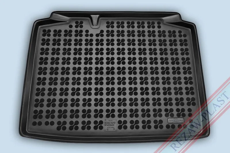 Alfombra / Cubeta De Maletero En Goma Negra Skoda Rapid Spaceback - Desde 2013