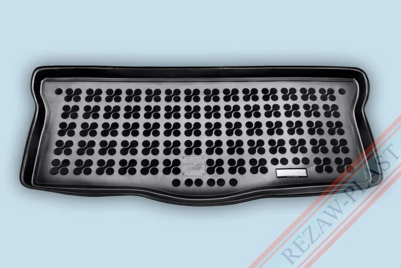Alfombra / Cubeta De Maletero En Goma Negra Toyota Aygo -  2005-2014