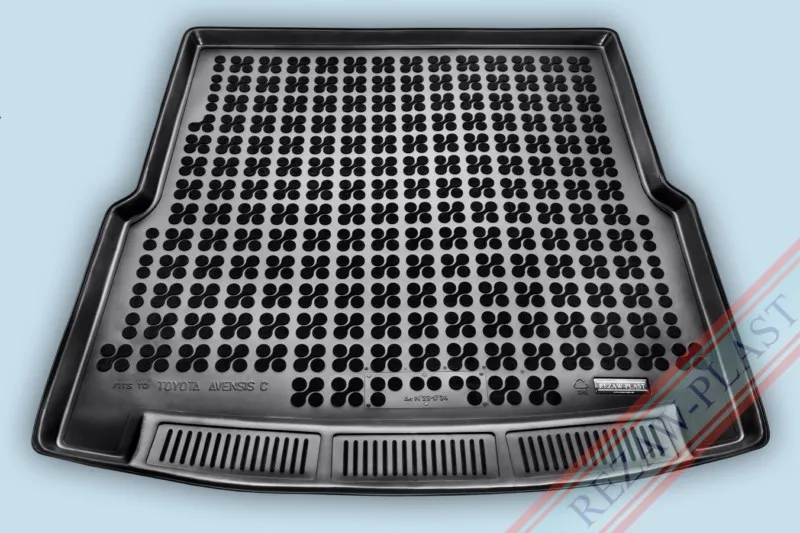 Alfombra / Cubeta De Maletero En Goma Negra Toyota Avensis Iii Wagon Versión Sin Nichos Laterales - Desde  2009
