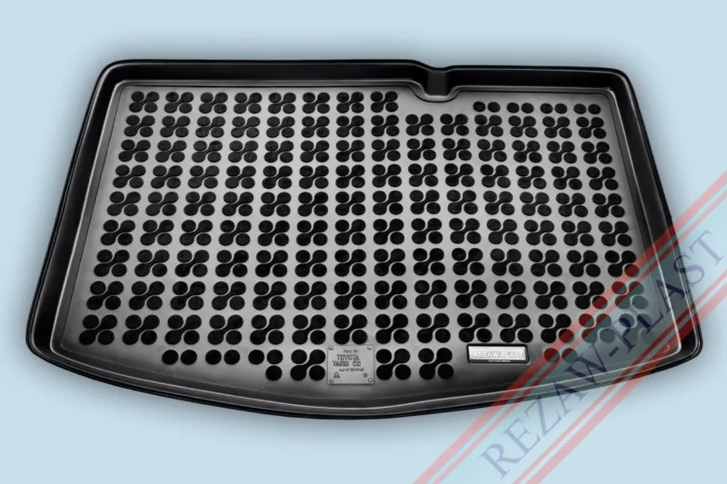 Alfombra / Cubeta De Maletero En Goma Negra Toyota Yaris 5p,Suelo Inferior Del Maletero, Con Rueda De Repuesto De Emergencia - D