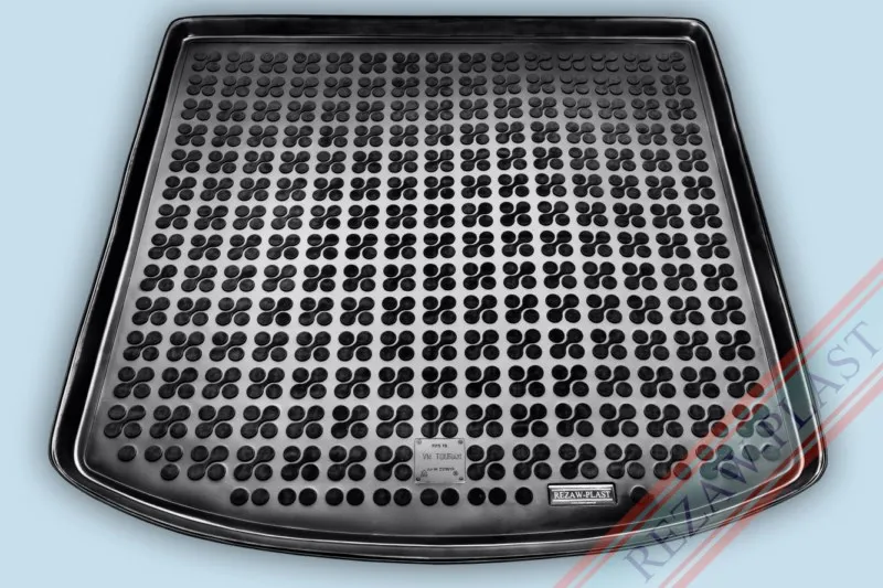 Alfombra / Cubeta De Maletero En Goma Negra Vw Touran Ii - Desde 2010