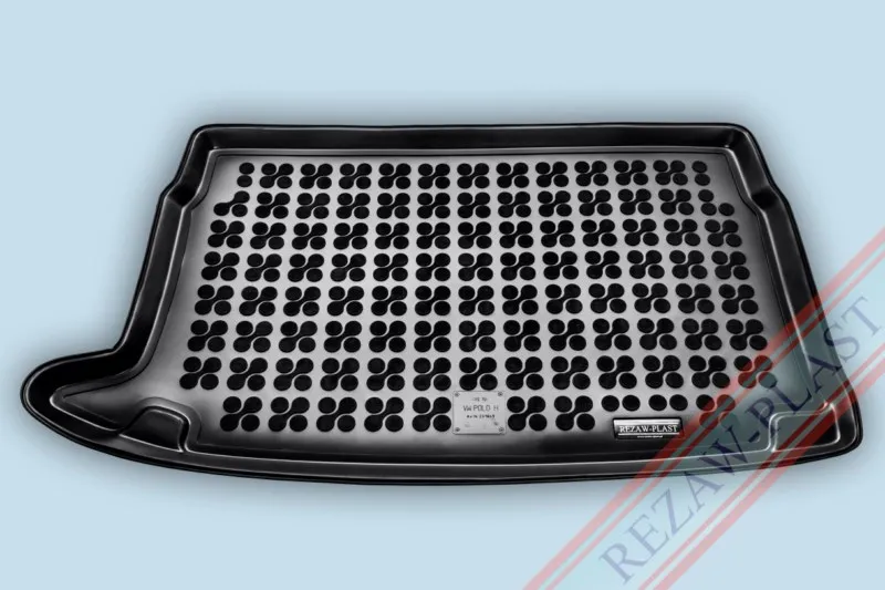 Alfombra / Cubeta De Maletero En Goma Negra Vw Polo Hatchback Suelo Superior - Desde  2009