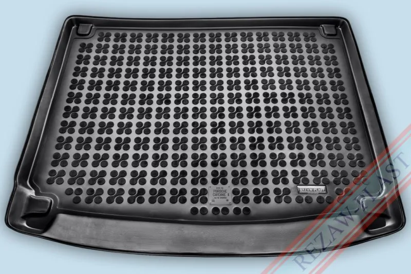 Alfombra / Cubeta De Maletero En Goma Negra Porsche Cayenne Ii - Desde  2010