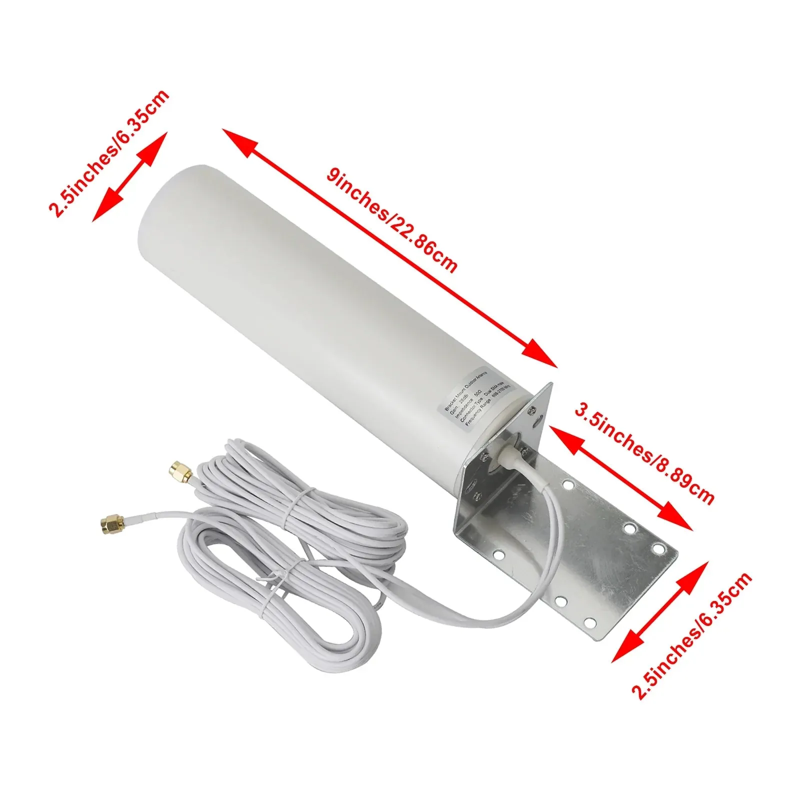 3G 4G 4G Antena externa con alta ganancia para conector MOFI 4500 celular SMA/TS-9