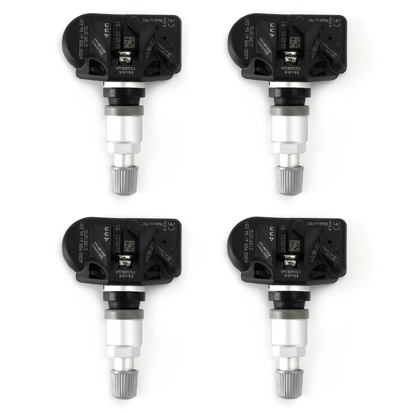 4 sensores de presión de neumáticos TPMS A0009054104 para Mercedes-Benz W167 W177 Genérico
