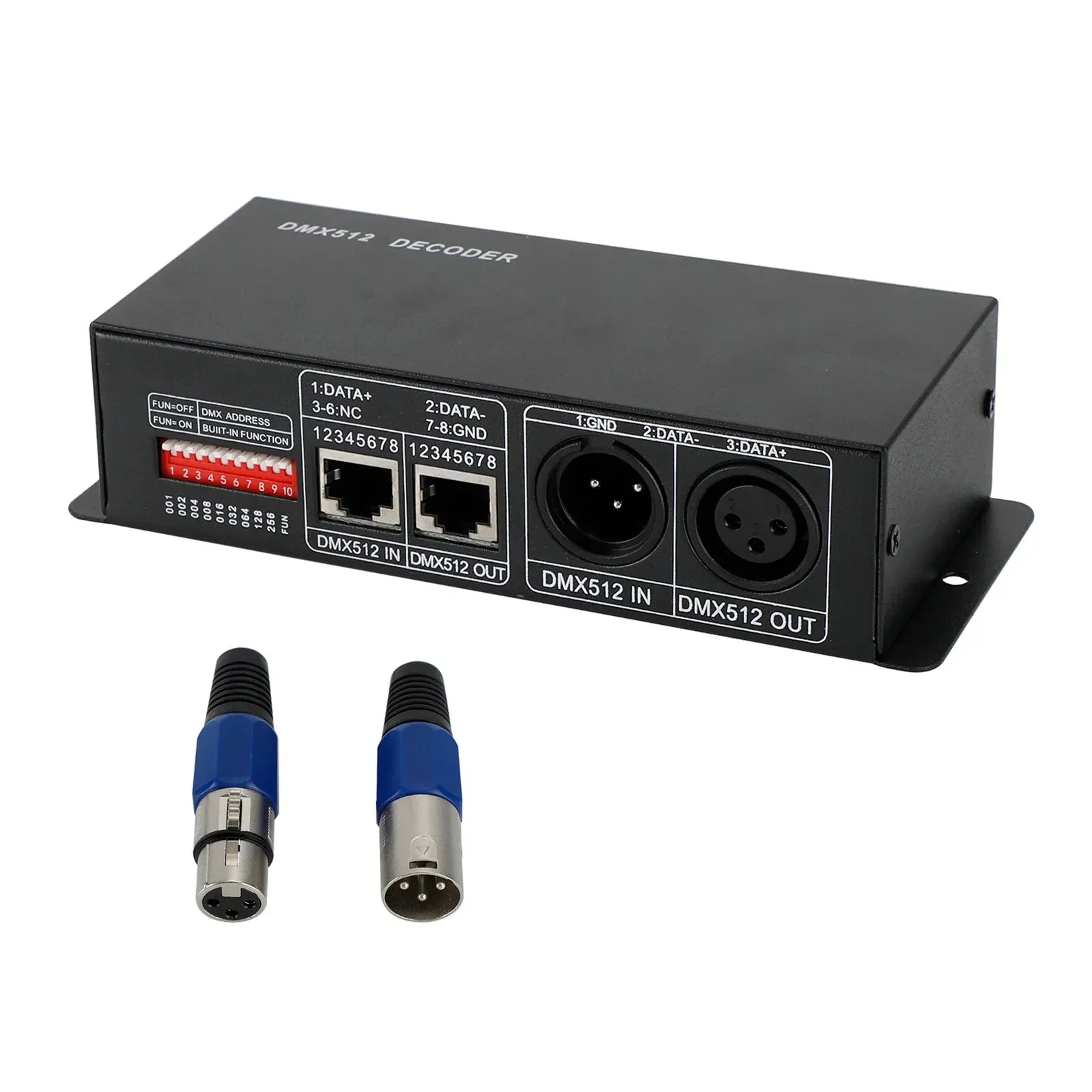 Controlador RGBW 4x8A Decodificador LED con display digital 4 canales DMX512-4CH