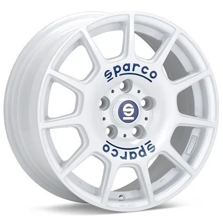 Llanta Sparco Terra 7,5x17 Et38 5x110 White Blue Lettering - Tuv