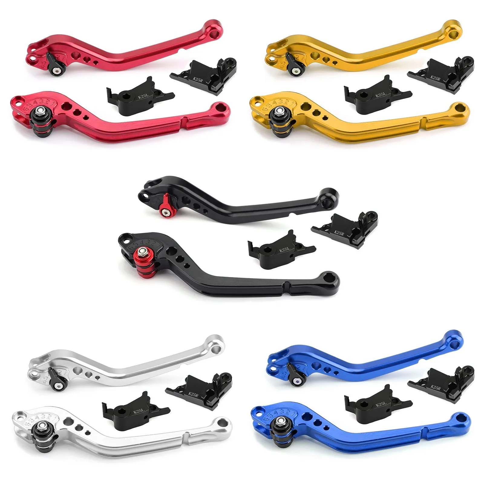 Maneta Freno Embrague Larga Para KTM 790 Duke Antes 2019 Plata Genérica