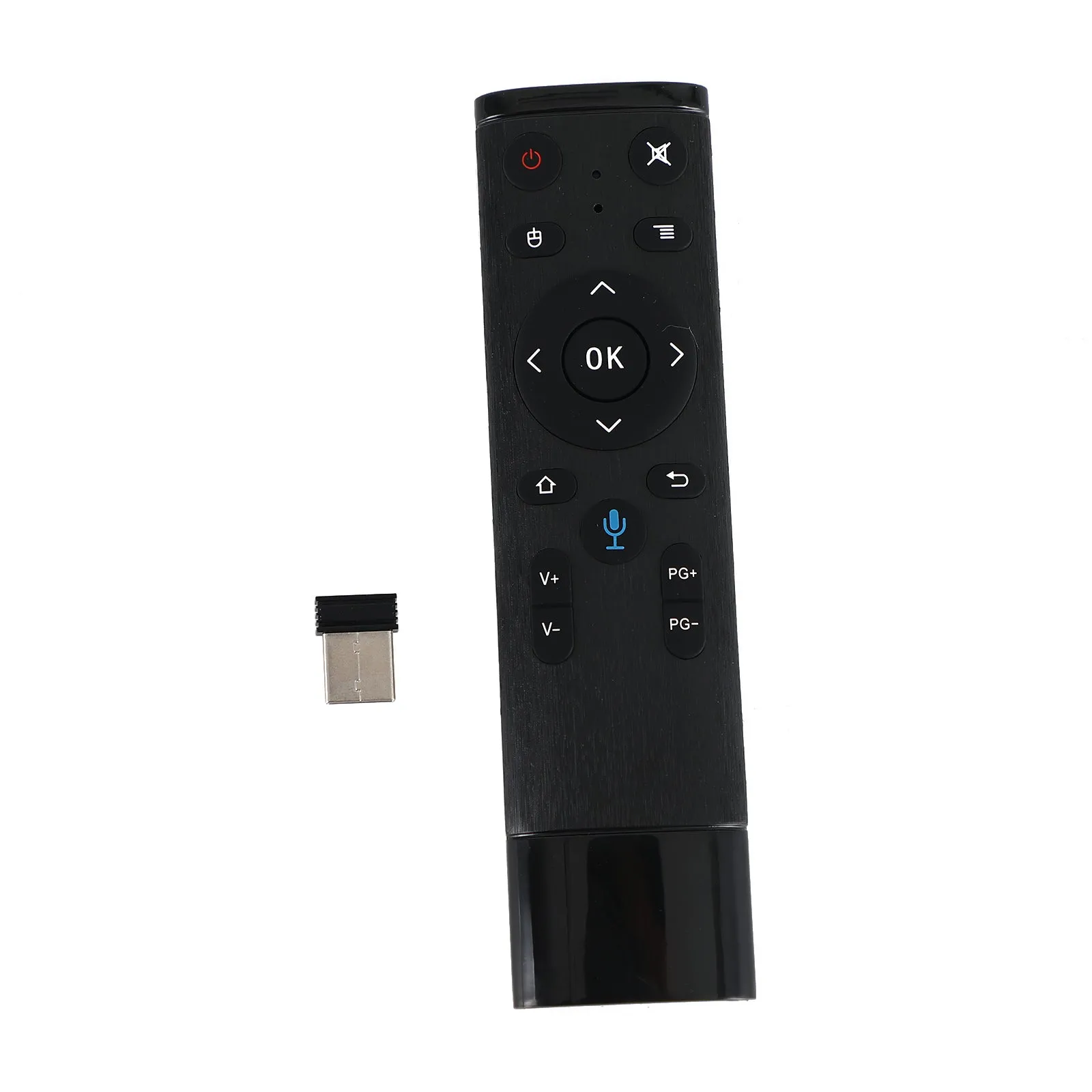 Q5 2.4GHz USB WiFi Air Mouse Gyro Control remoto por voz para PC PS4 Smart TV Box