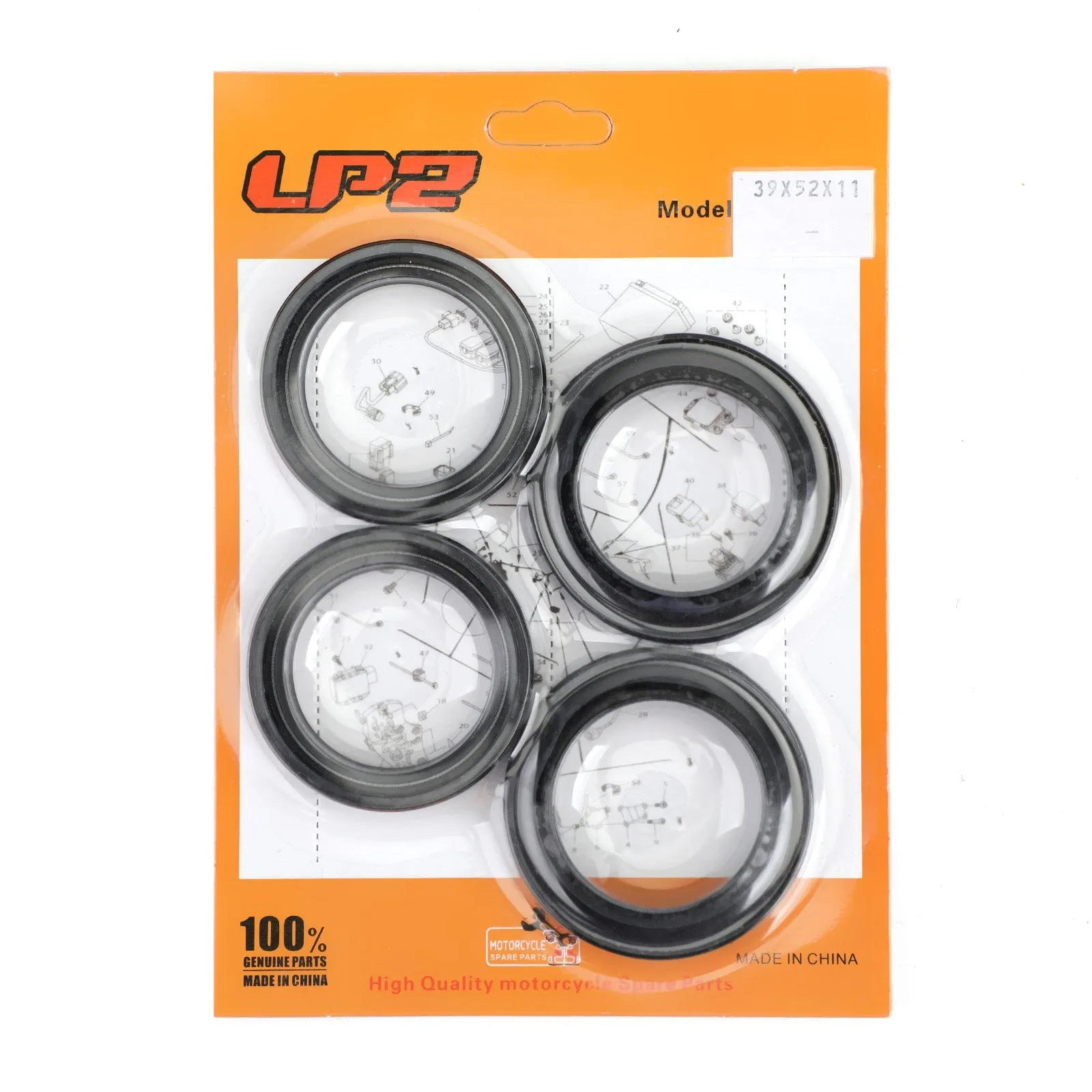 Kit de sello de polvo de aceite de horquilla para Kawasaki EJ 400 650 800 ZR250 92049-1391 92049-1515 genérico