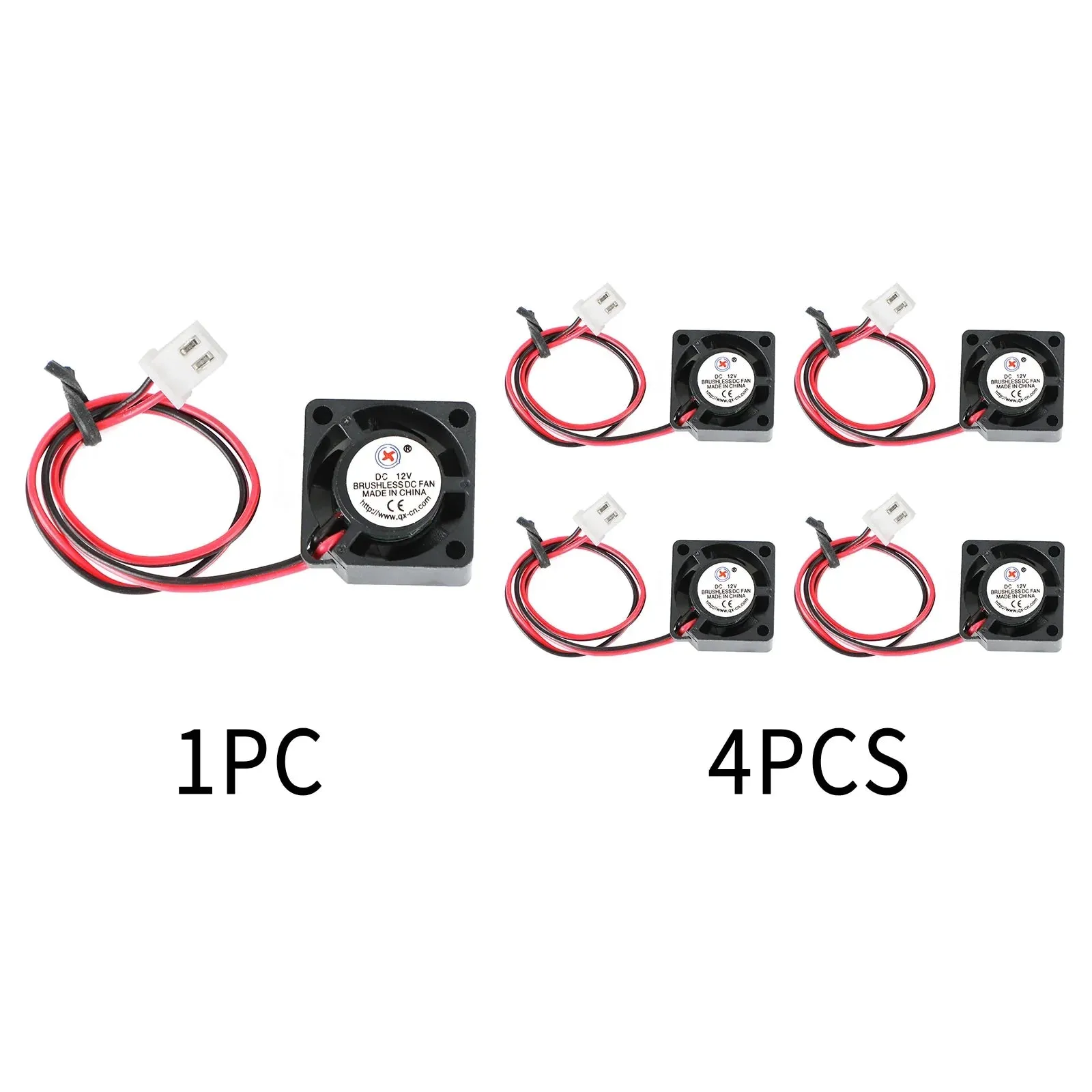 Ventilador de enfriamiento de CC sin escobas 12V 0.05A 2010 20x20x10mm manga 2 pines de alambre