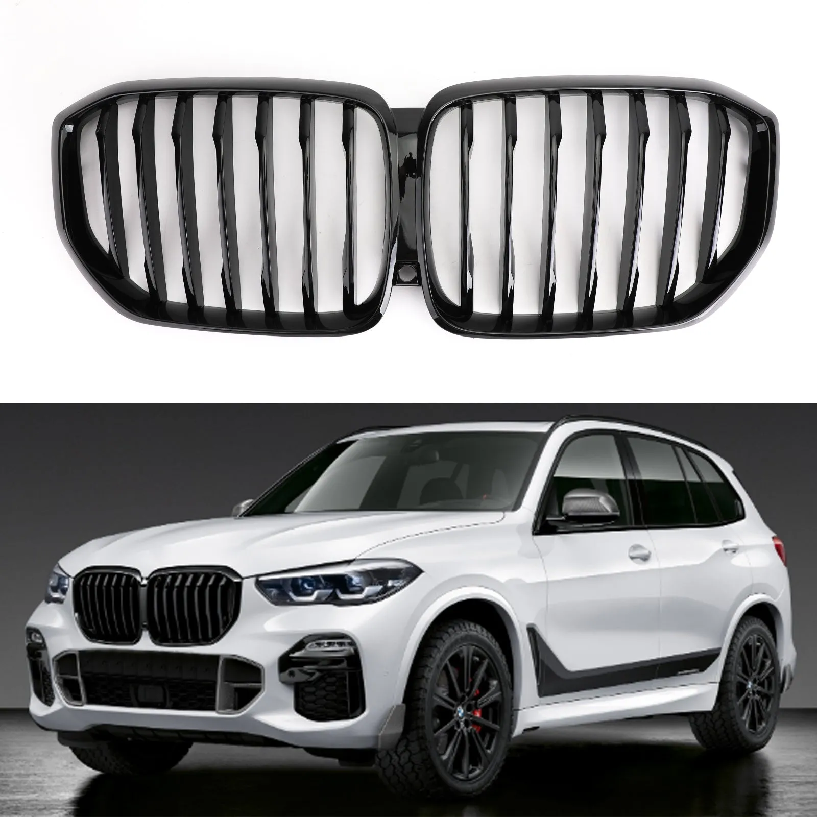 2019 BMW X5 G05 Parrilla delantera Performance Glossy Gloss Black Genérico