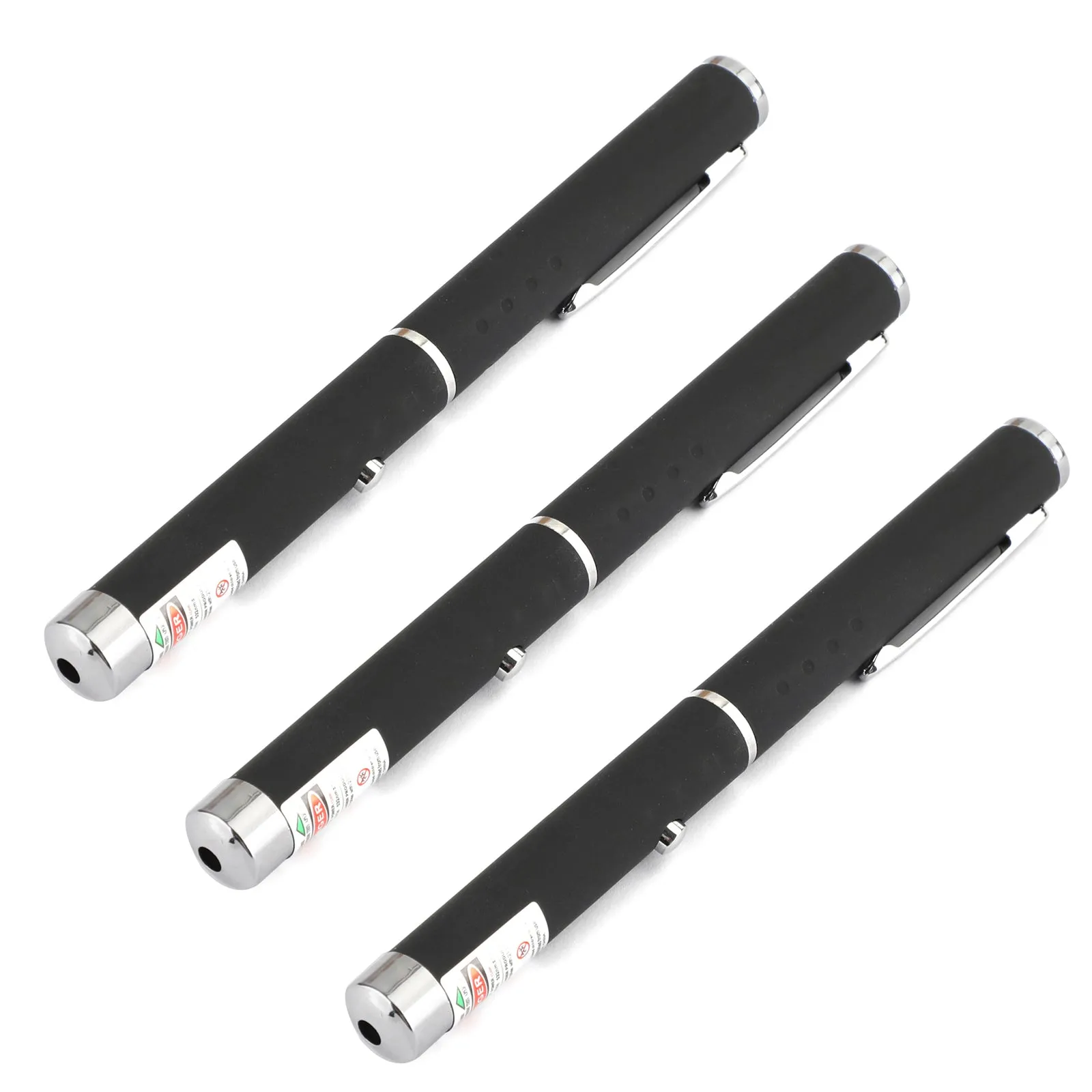 1mw 3 uds lápiz puntero láser rojo + verde + azul/púrpura puntero láser haz Visible