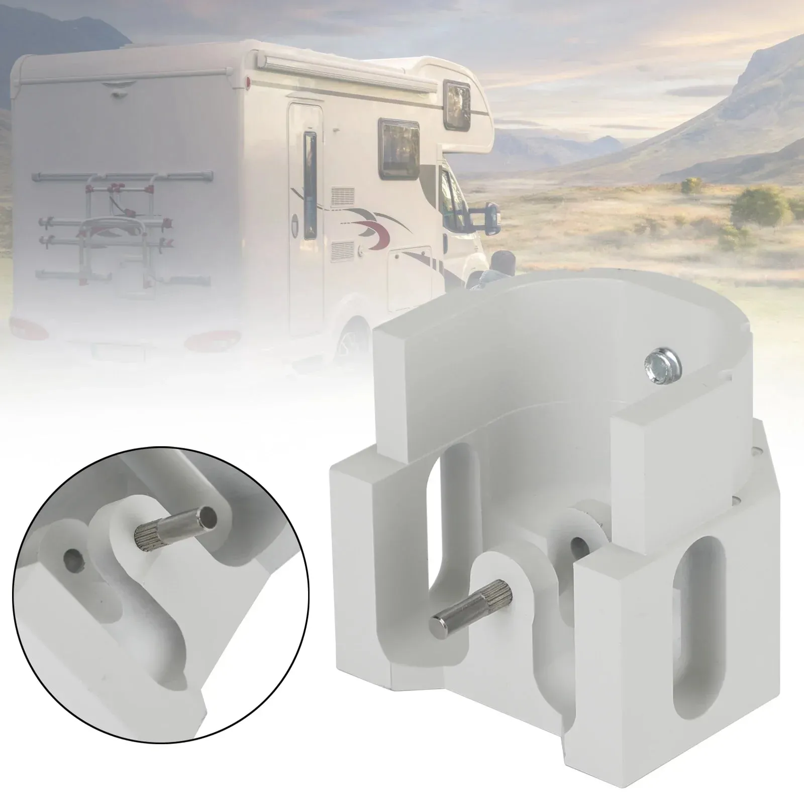 Tapa final de repuesto de aluminio macizo para toldo Dometic SUNCHASER II