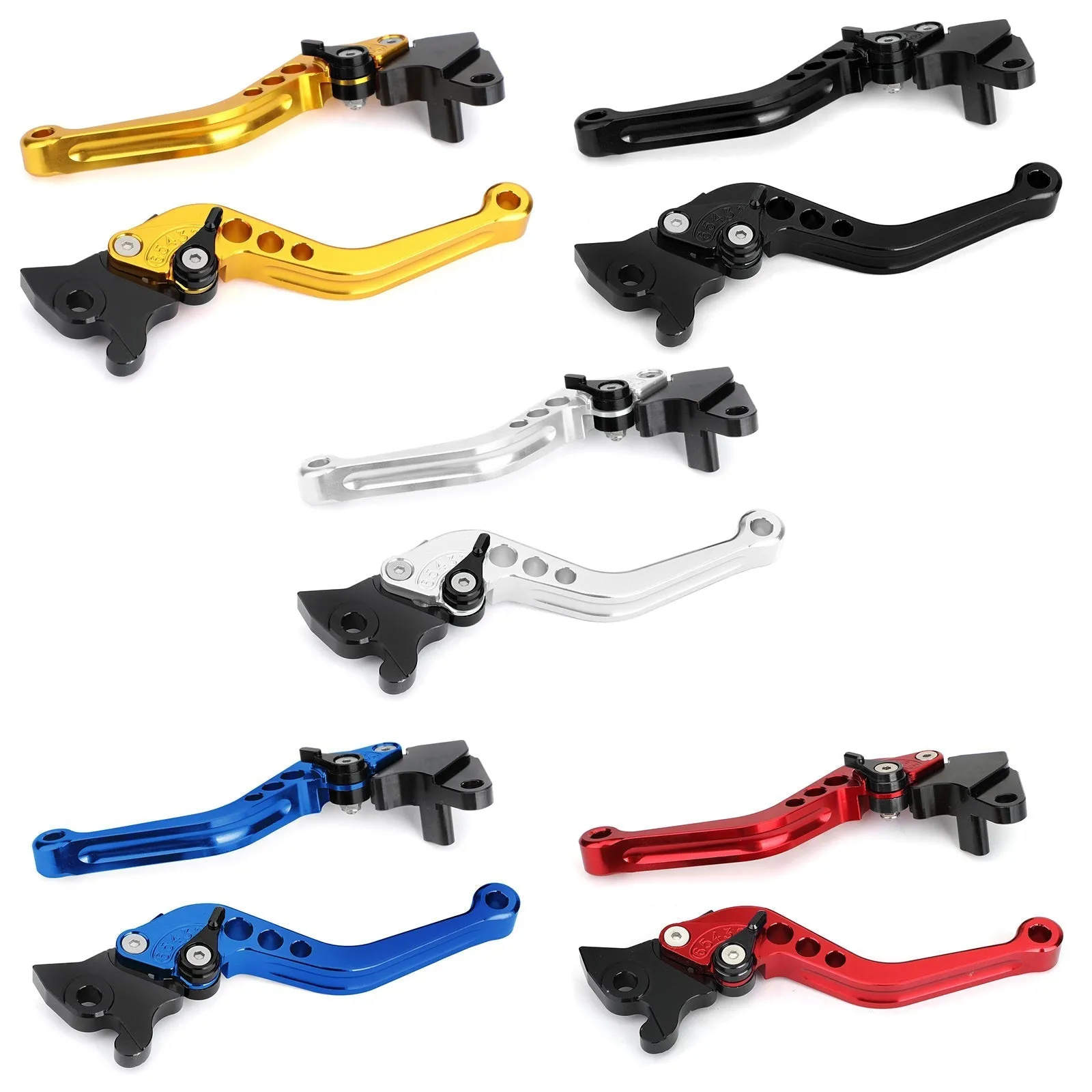 Palancas de embrague de freno para YAMAHA YZF-R15 2008-2014 Plata Genérico