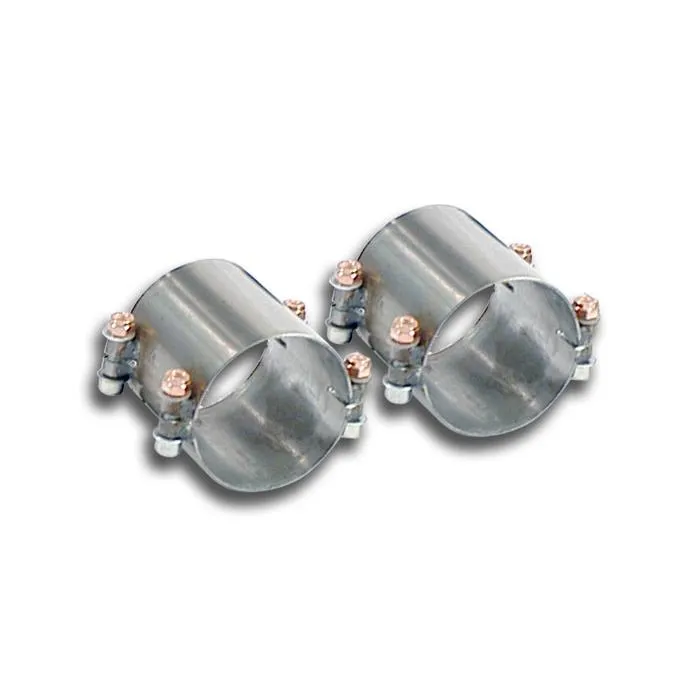 Kit Tubos Conexión Derecho-Izquierdo Para Escape Trasero Oem + Tubo Central Supersprint - Mercedes W212 E 63 Amg V8 (Sedan