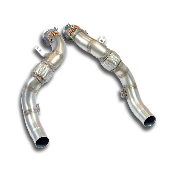 Turbo downpipe kit Derecho-Izquierdo (Reemplaza catalizador)Accepts the stock "Cat.-Back" system - ALPINA B6 (F12 - F13) 4.4i V8
