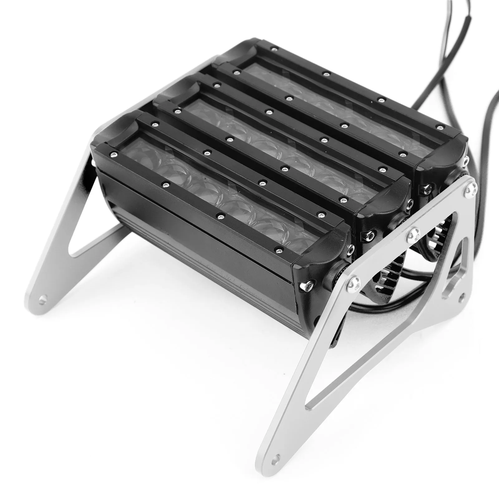 Luz antiniebla LED de 3 filas para motocicleta ALU apta para Honda Grom 125 MSX SF 13-19 genérico