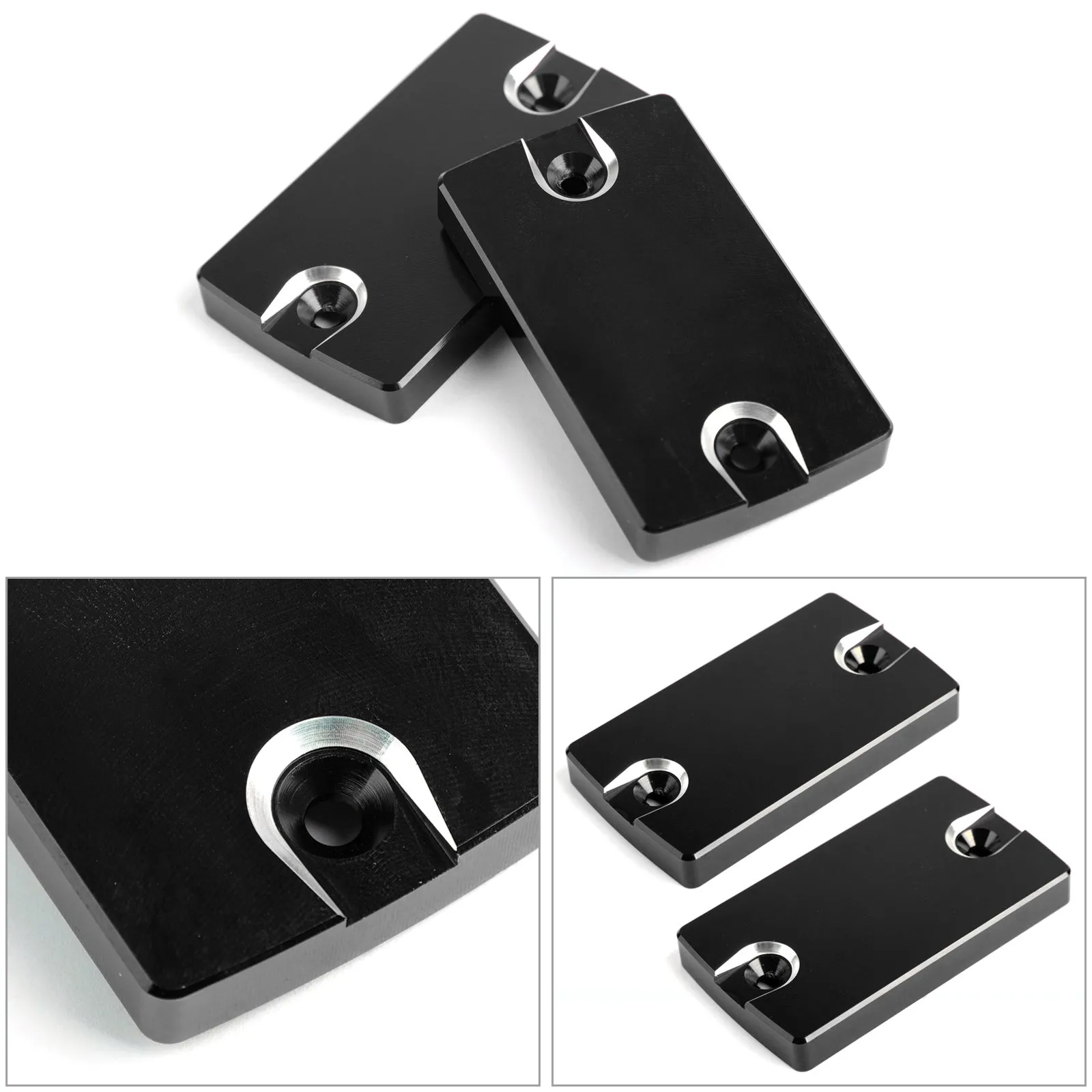 Tapa de líquido de freno delantero CNC negra para Suzuki Hayabusa GSX1300R 99-18 Genérico