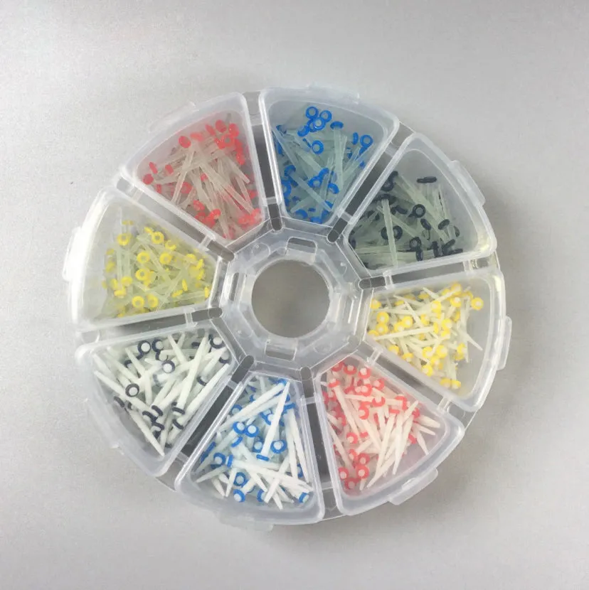200 piezas de poste de fibra de cuarzo de vidrio Dental para restauración de dientes 1,0 1,2 1,4 1,6mm