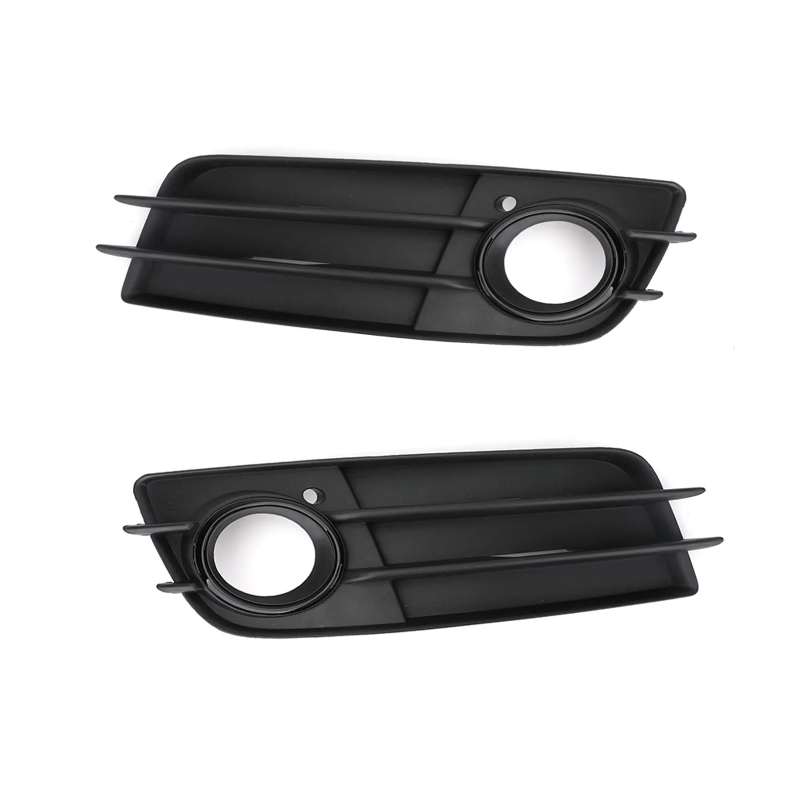 2 x cubierta de rejilla de parachoques delantero negra para Audi A4 S-LINE S4 2008-12 genérico