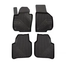 Alfombrillas de goma 3D No.77 para SKODA SUPERB II 2008-2015 (4 piezas)