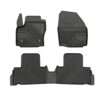 Alfombrillas de goma 3D No.77 para FORD GALAXY II (espacio entre alfombras de fijación 31 cm) 2010-2015 (4 piezas)
