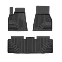 Alfombrillas de goma 3D No.77 para TESLA MODEL S 2012-up (3 piezas)