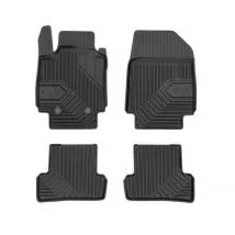Alfombrillas de goma 3D No.77 para RENAULT CLIO III 2005-2013 (4 piezas)