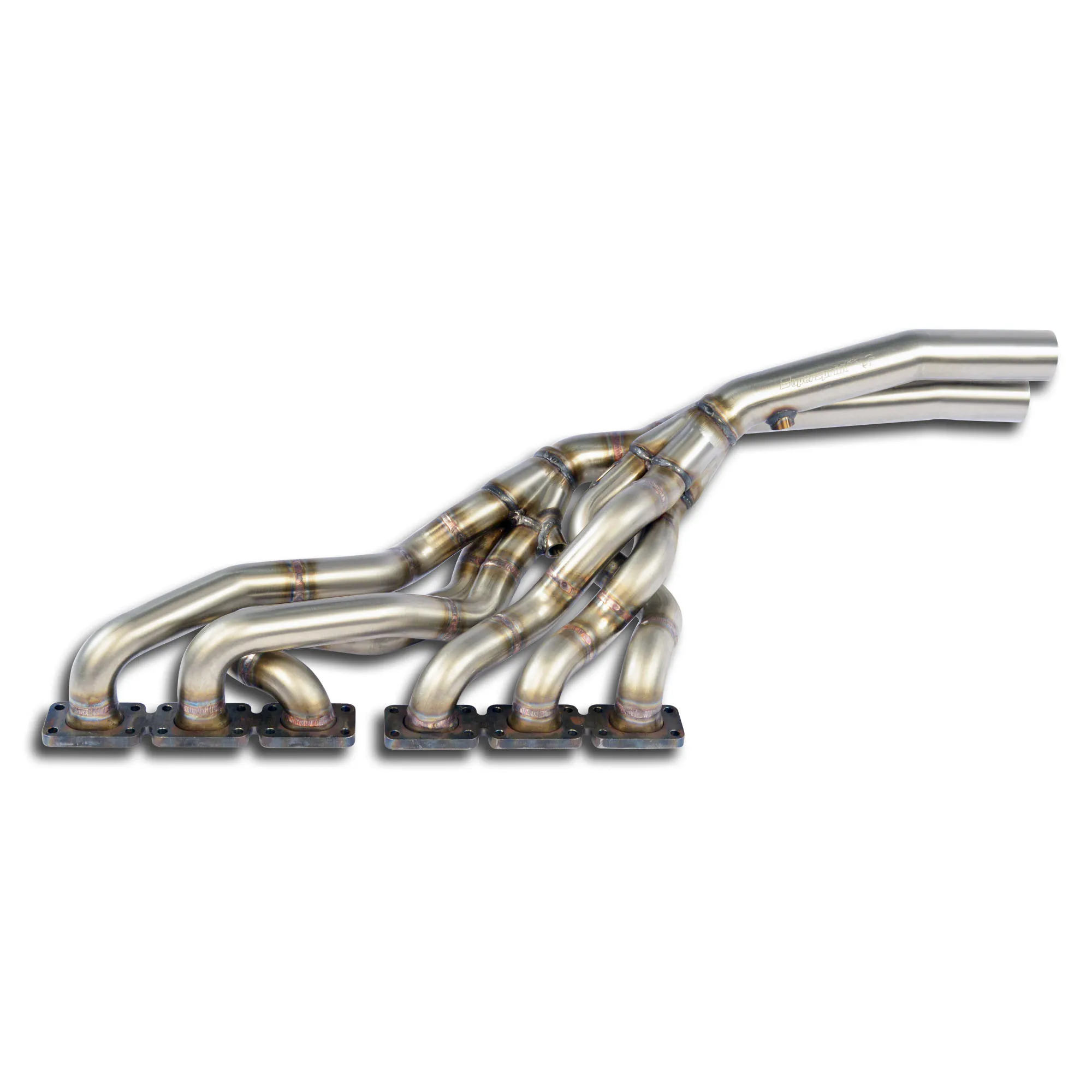 Colector Inox (Volante a La Derecha )Para Catalizador Original - Bmw E39 Sedan 520i / 523i '96 -> 8/'98 (Modelo Con Unico Oem K