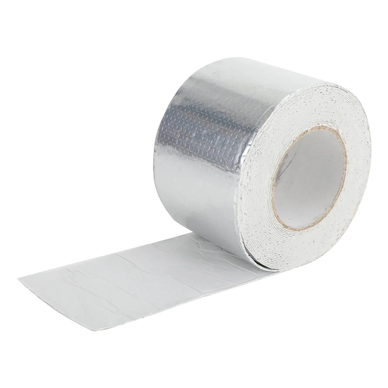 Cinta selladora para vehículos recreativos de 4" x 30', resistente a los rayos UV, cinta de reparación de fugas de techo, sello adhesivo plateado