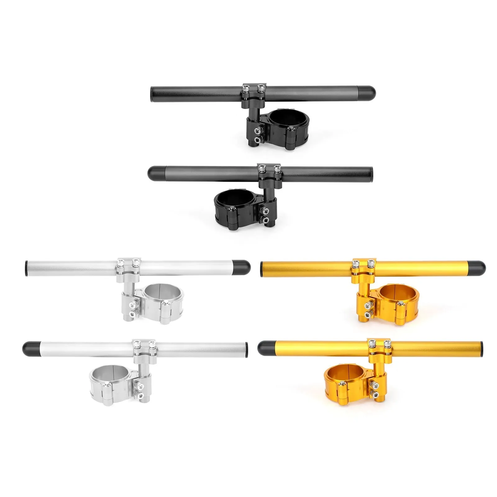 Universal ajustable ajustable cnc clip trabajo ons ondas kit de manillar del tubo de horquilla de 52 mm genérico